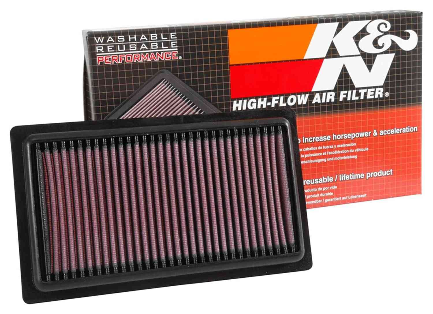 Filtro de Ar K&N para Hyundai i20 II (2014-2019): Alto Desempenho, Lavável e Durável