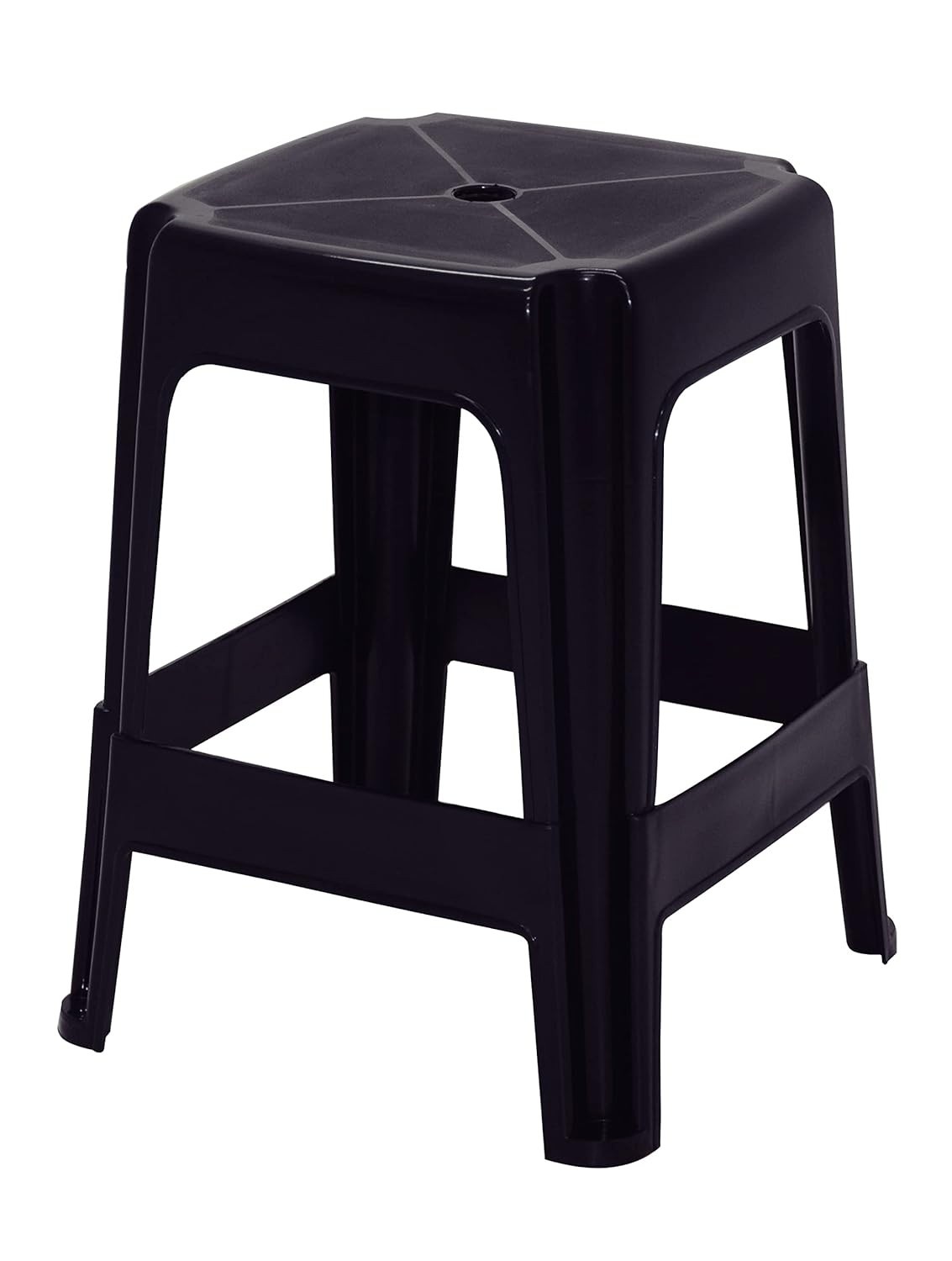 Banqueta Icaraí PR - Design Moderno Quadrado Preto para Ambientes Sofisticados