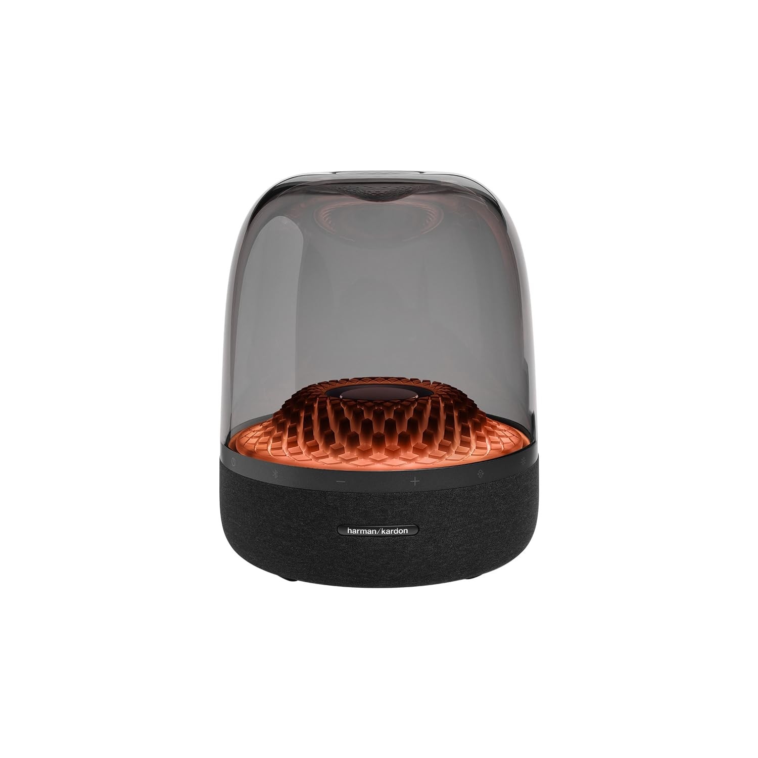 Harman Kardon Aura Studio 4: Caixa de Som Bluetooth Preta com Design Icônico e Iluminação Vibrante