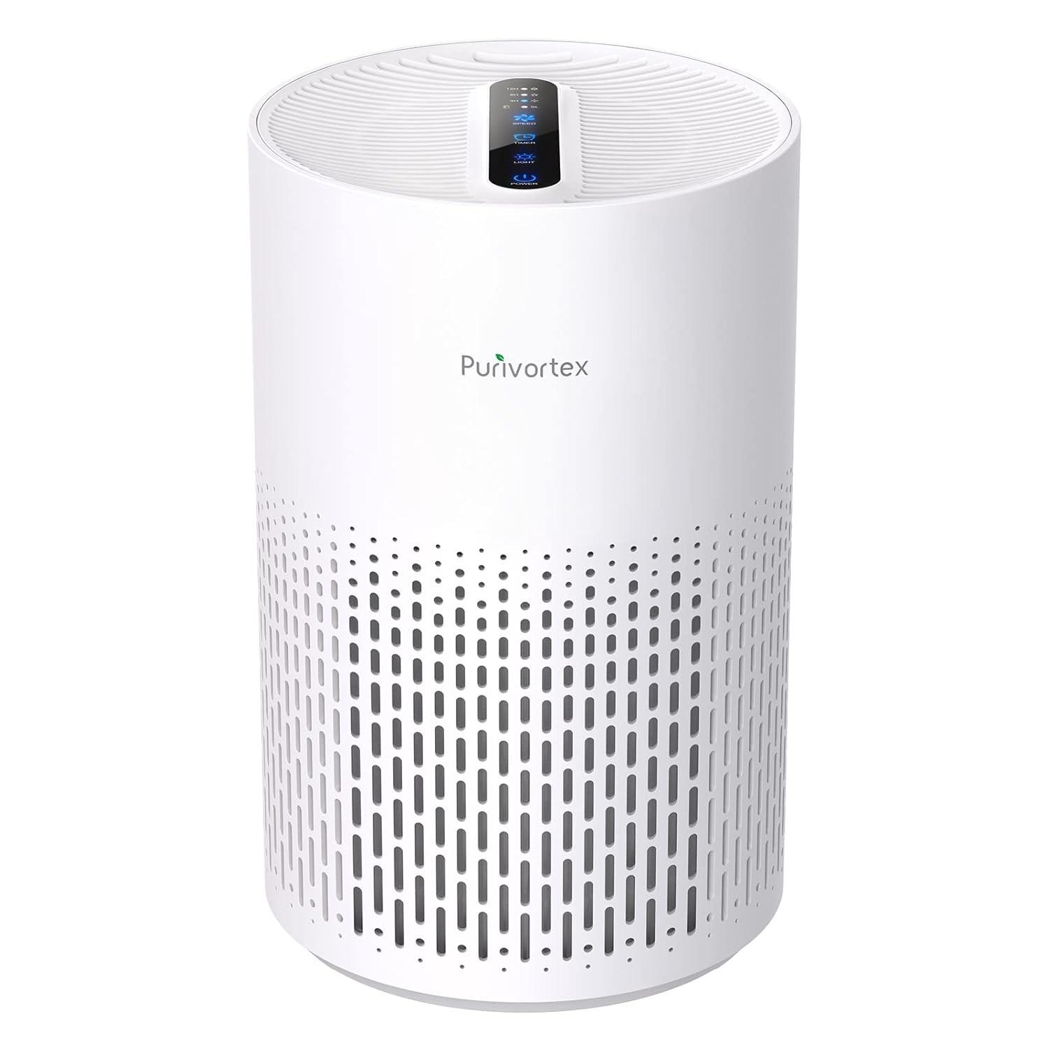 Purificador de Ar para Casa com Filtro HEPA H13 - Silencioso, Ozone-Free, Ideal para Quarto e Sala