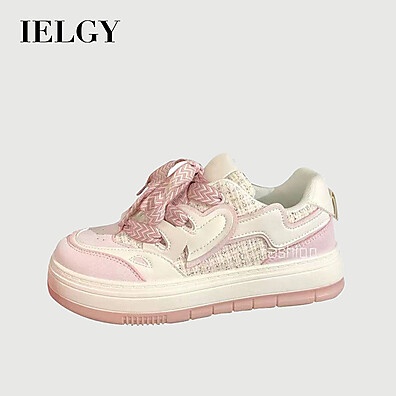 IELGY Sapatos Brancos Femininos Casuais Adolescentes