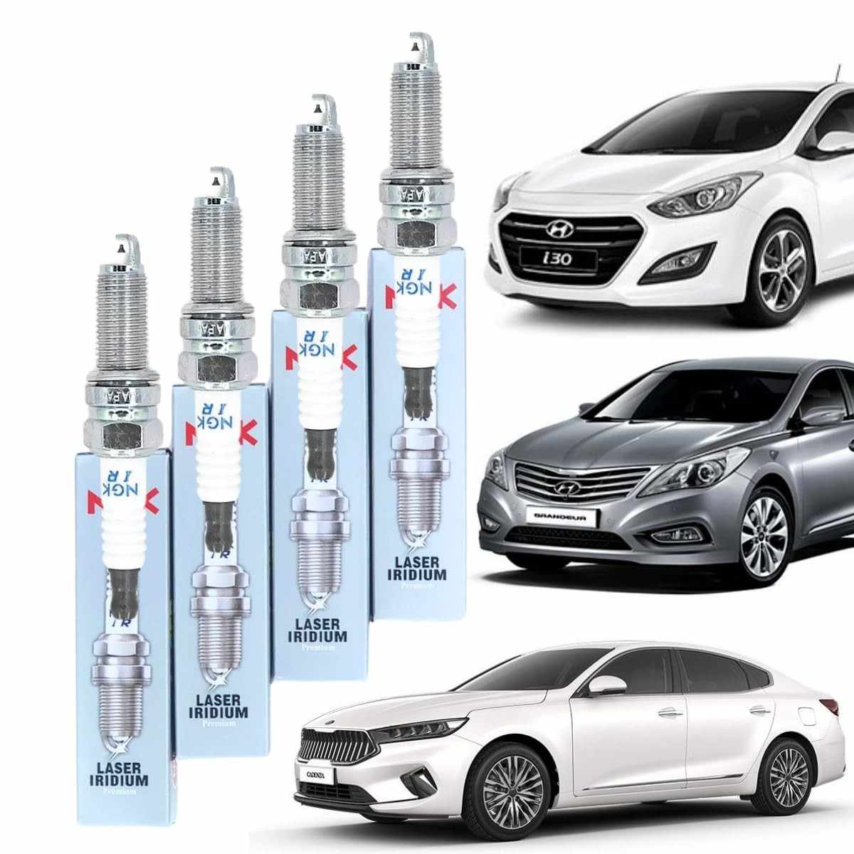 Jogo de Velas de Ignição NGK para Azera, Elantra, i30 e Santa Fé V6 (2012+) - Desempenho e Economia