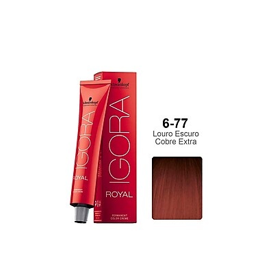 Igora 6.77: Louro Escuro Cobre – Cores Vibrantes!