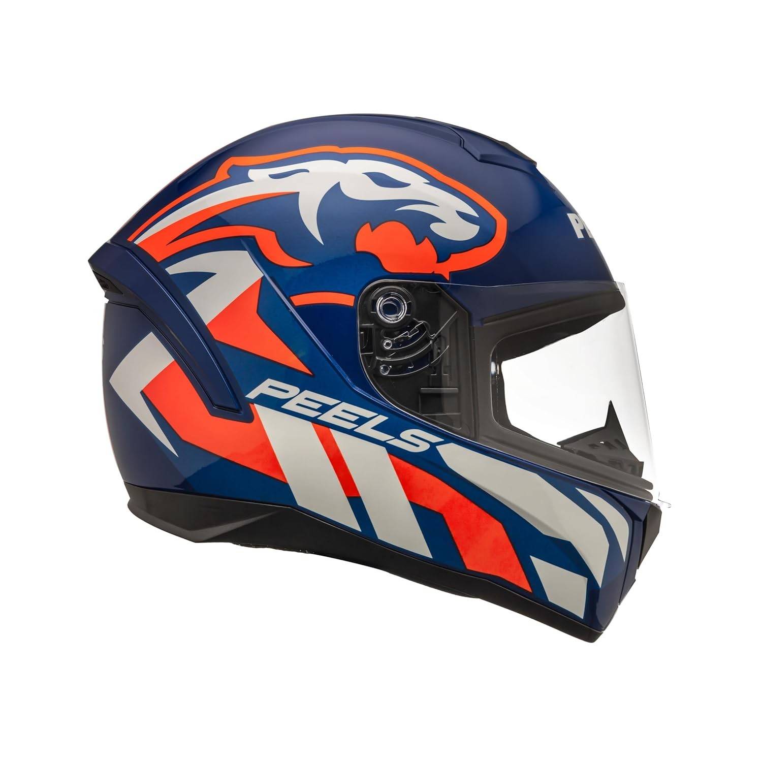 Capacete Peels Spike II Win Azul/Laranja 56: Segurança e Estilo para Sua Moto