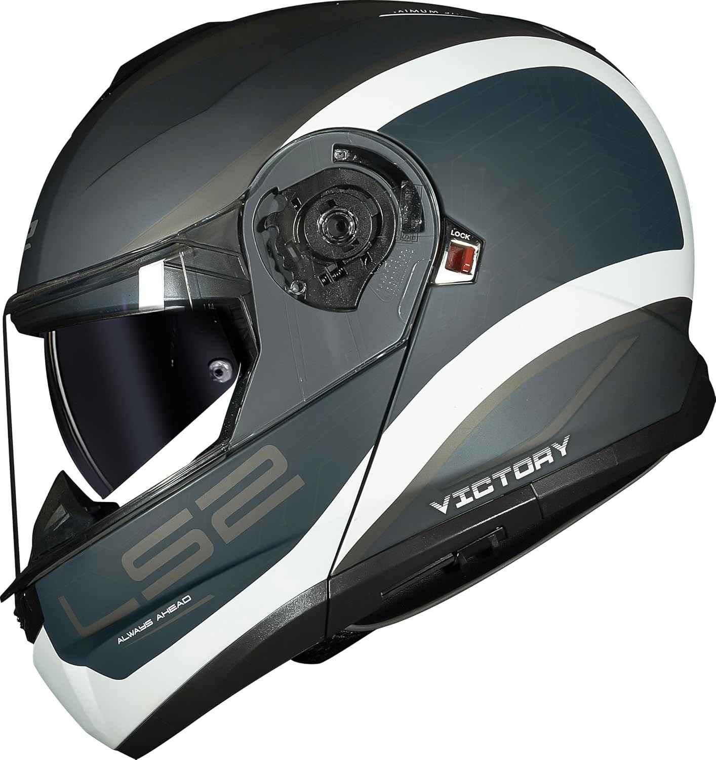 Capacete LS2 FF908 Strobe II Victory: Estilo, Segurança e Conforto em Matte Grey Blue Sand