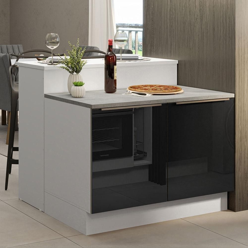 Ilha de Cozinha 120cm: Luxo e Praticidade!