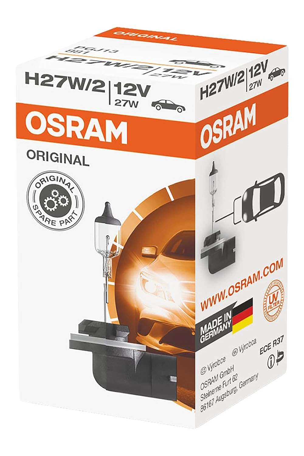 Lâmpada H27/2 881 OSRAM 12V: Iluminação Original para seu Veículo