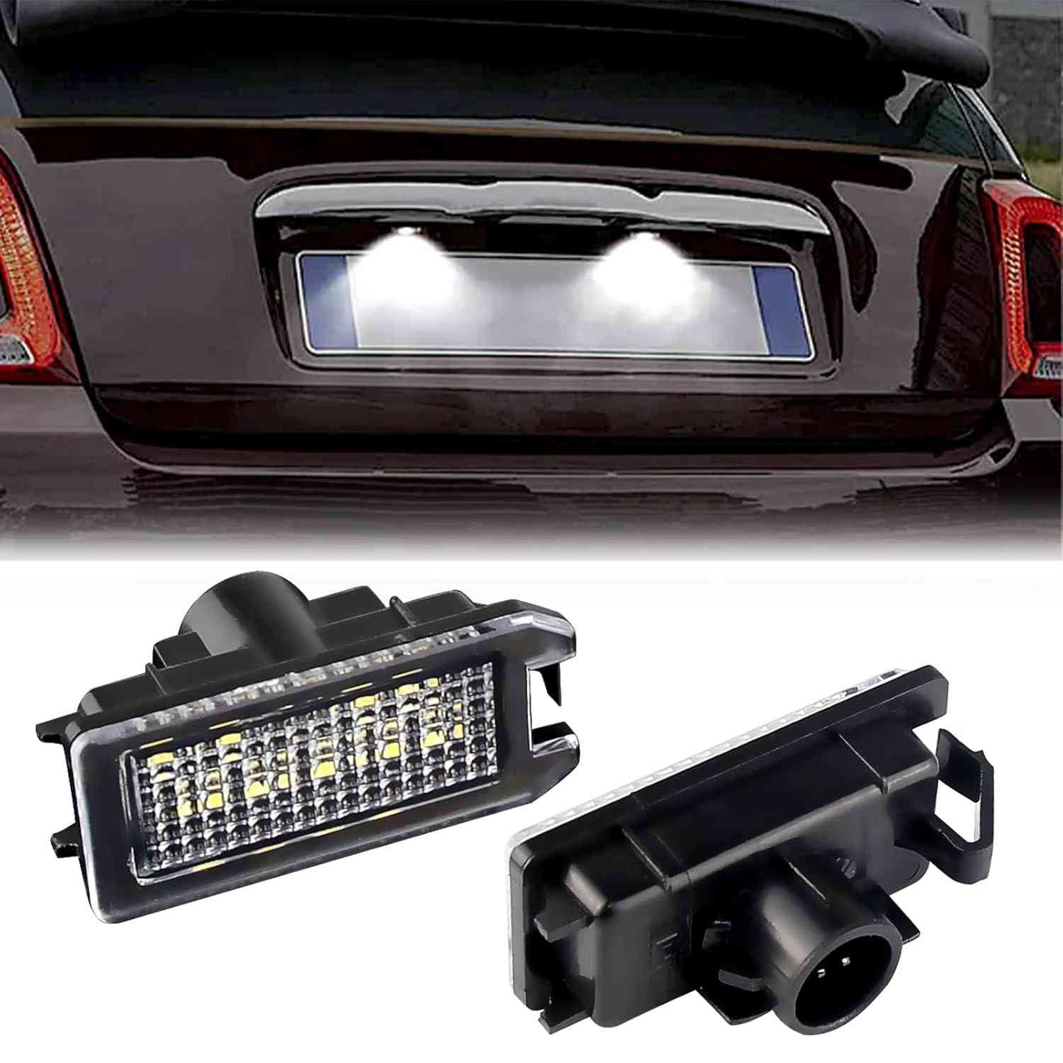 Ilumine Sua Placa com LED: Lâmpadas Brancas para Maserati Levante, Fiat 500 e Dodge Viper