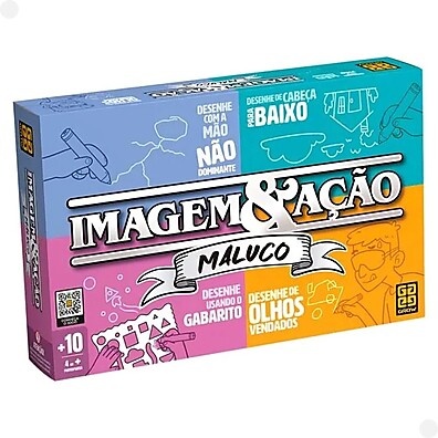 Imagem & Ação Maluco: O Jogo de Desenho e Mímica!