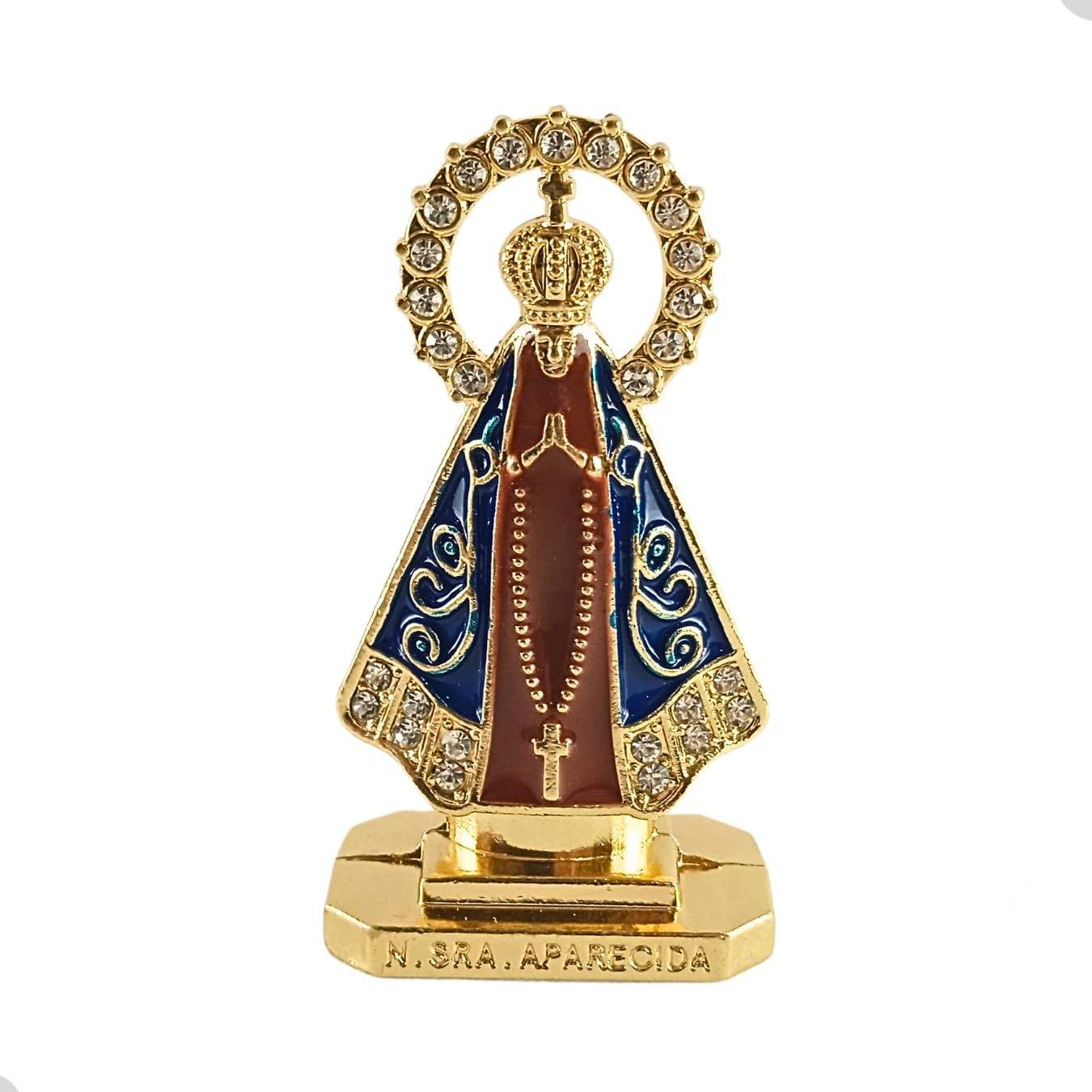Imagem de Nossa Senhora Aparecida com Coroa - Painel Autoadesivo para Carro, Escritório e Decoração