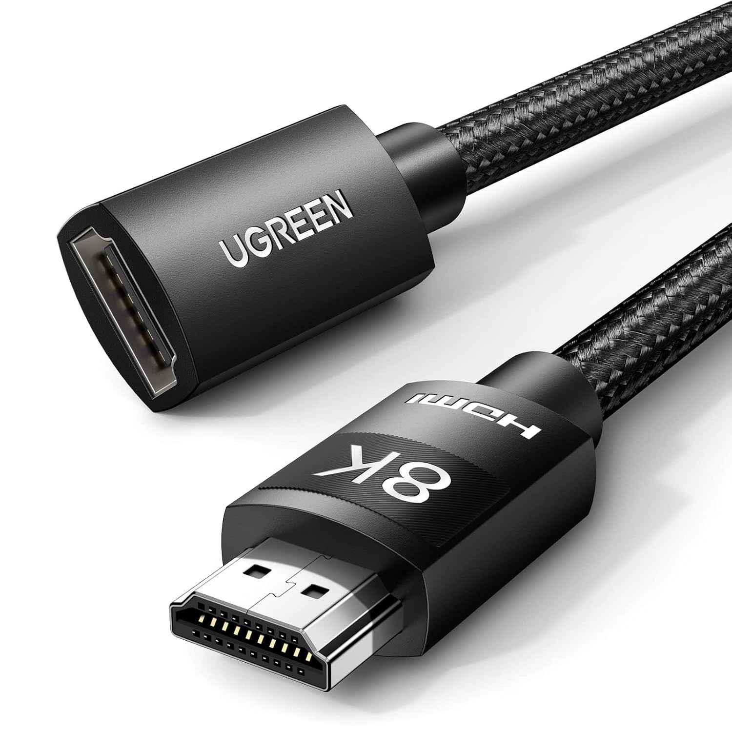 UGREEN Extensor HDMI 8K/10K 2.1: Imagem Ultra HD e Jogos Sem Lag | MacBook, PS5, Xbox Series X