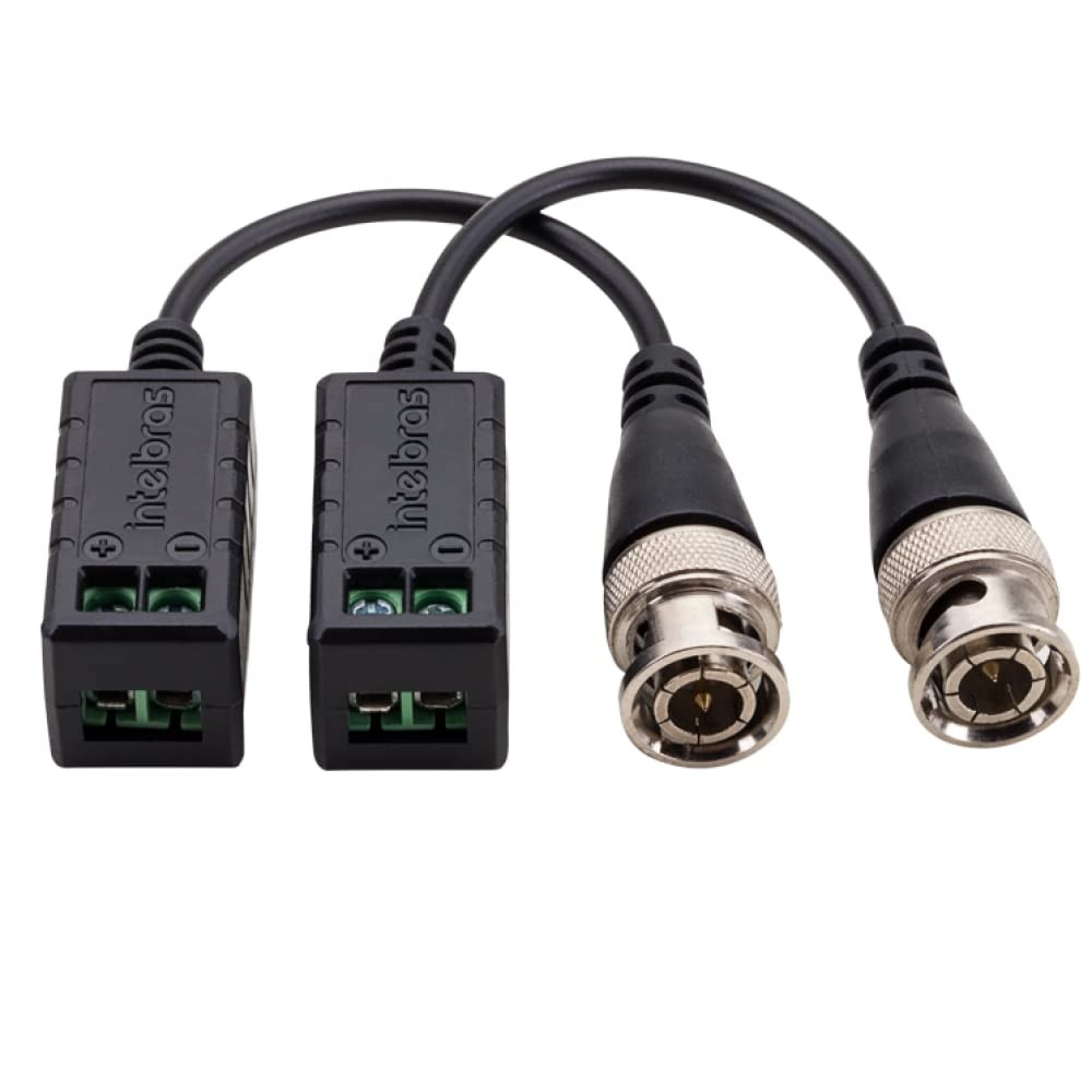 Par de Balun Passivo Hibrido VB 501 P HD Intelbras: Imagens 4K Ultra HD para seu CFTV