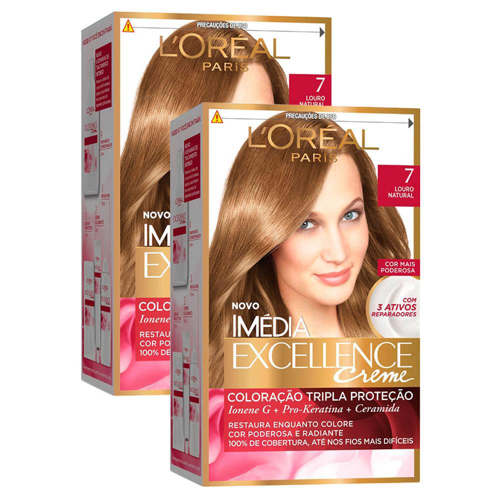 Imédia Excellence L'Oréal: Louro Natural 7 – Cobertura Perfeita!