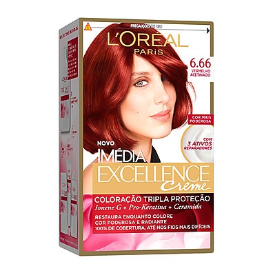 Imédia Excellence: Vermelho Acetinado Radiante