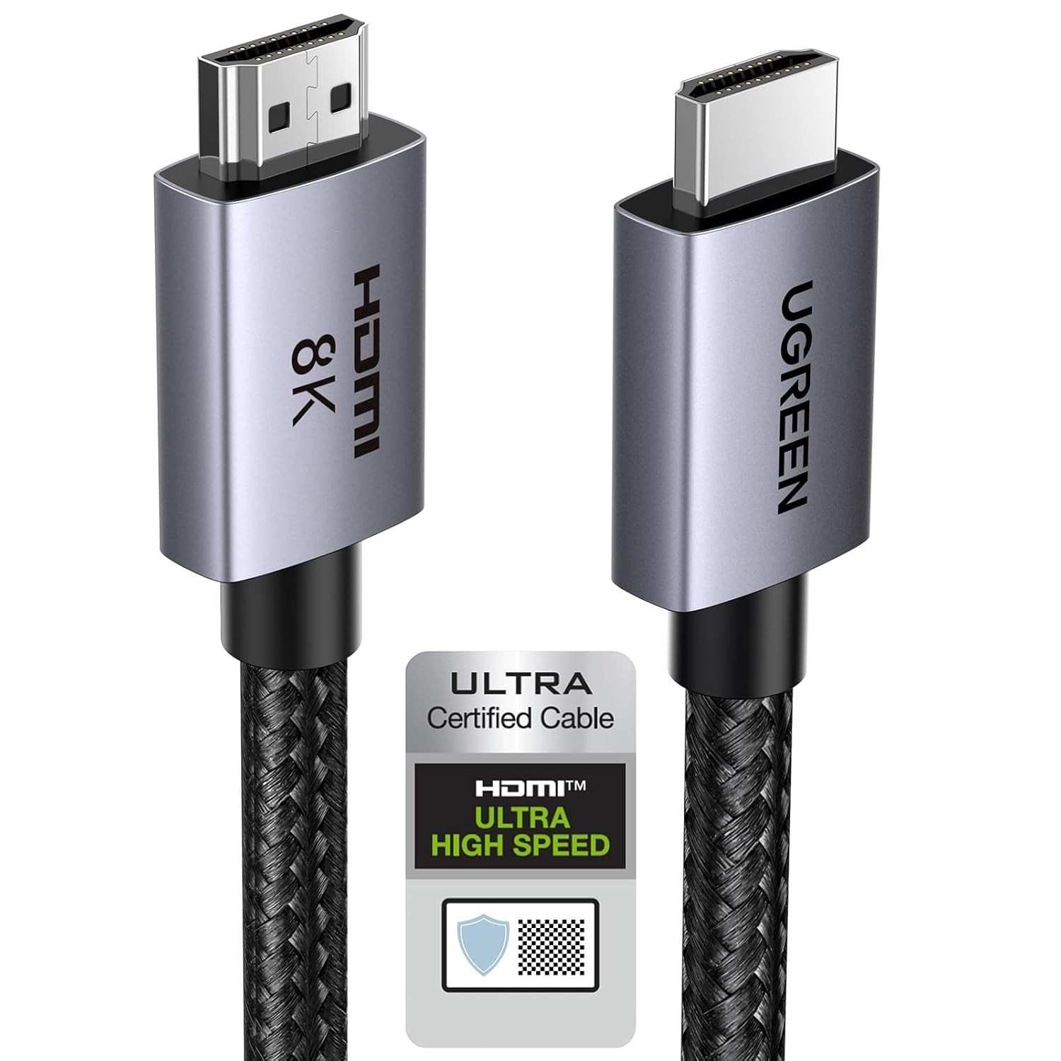 Cabo HDMI 2.1 UGREEN 8K 48Gbps: Imersão Total em 8K, 4K@240Hz e Som Dolby Atmos