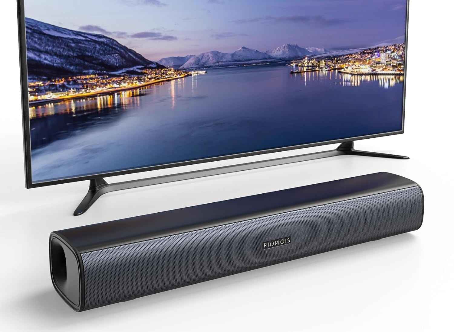 Soundbar Riowois para Smart TV: Som Imersivo e Diálogos Claros
