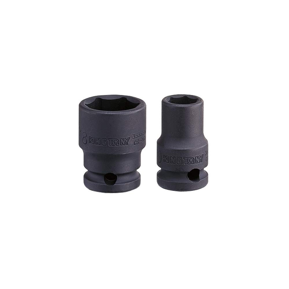 Soquete Sextavado de Impacto KingTony 13mm - 3/8" - Alta Resistência para Ferramentas Pneumáticas