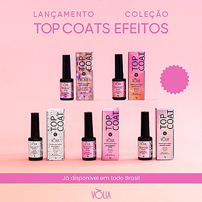 Vòlia Top Coat Rosé Gold: Unhas Impecáveis!