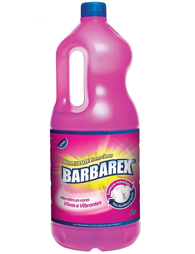 Alvejante Líquido Sem Cloro Barbarex 2L: Brancura Impecável e Segurança para suas Roupas