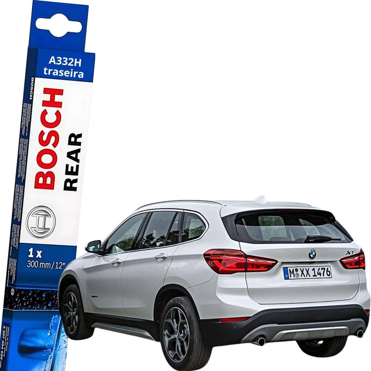 Palheta Limpador Vidro Traseiro Bosch Original BMW X1 (2015-2022) - Visibilidade Impecável