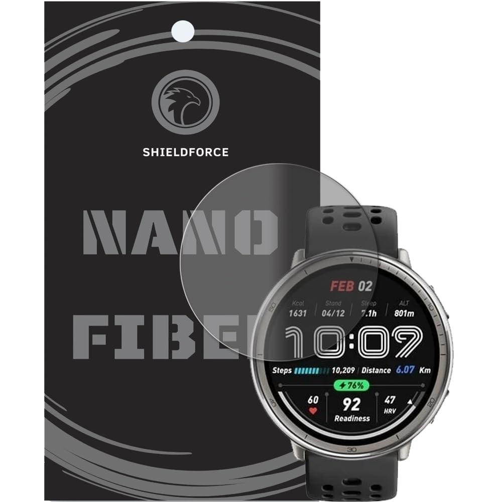 Película Amazfit Active 2 ShieldForce Nano Vidro 9H: Proteção Premium e Tela Impecável