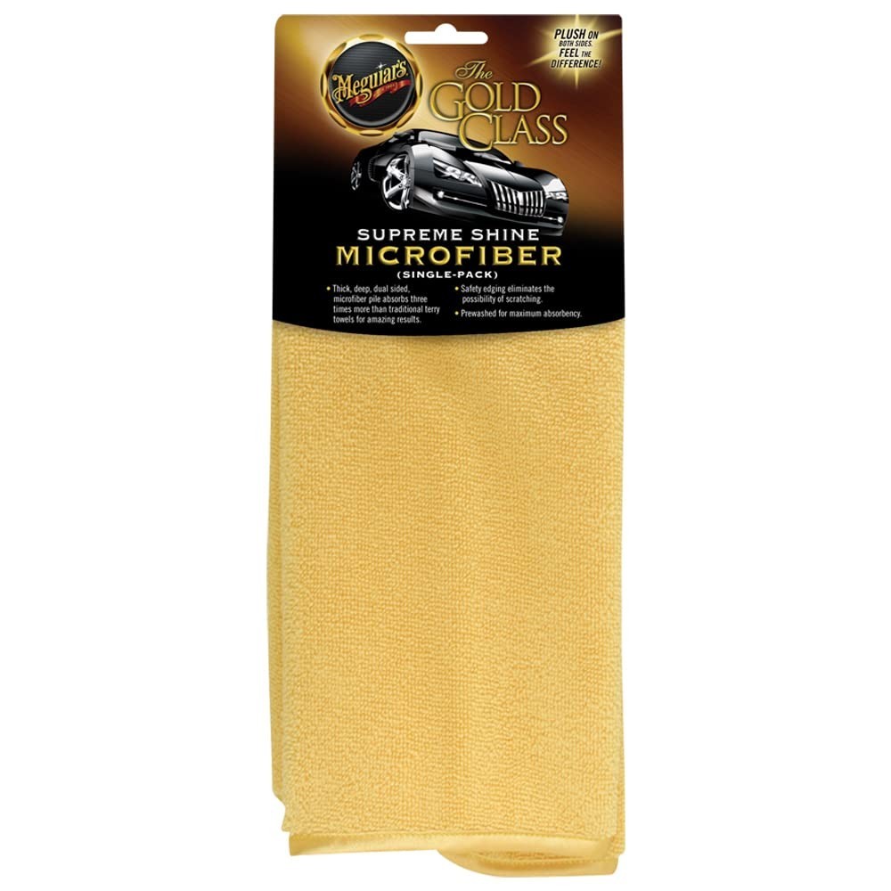Flanela de Microfibra Meguiars Supreme: Brilho Impecável e Proteção para Seu Carro