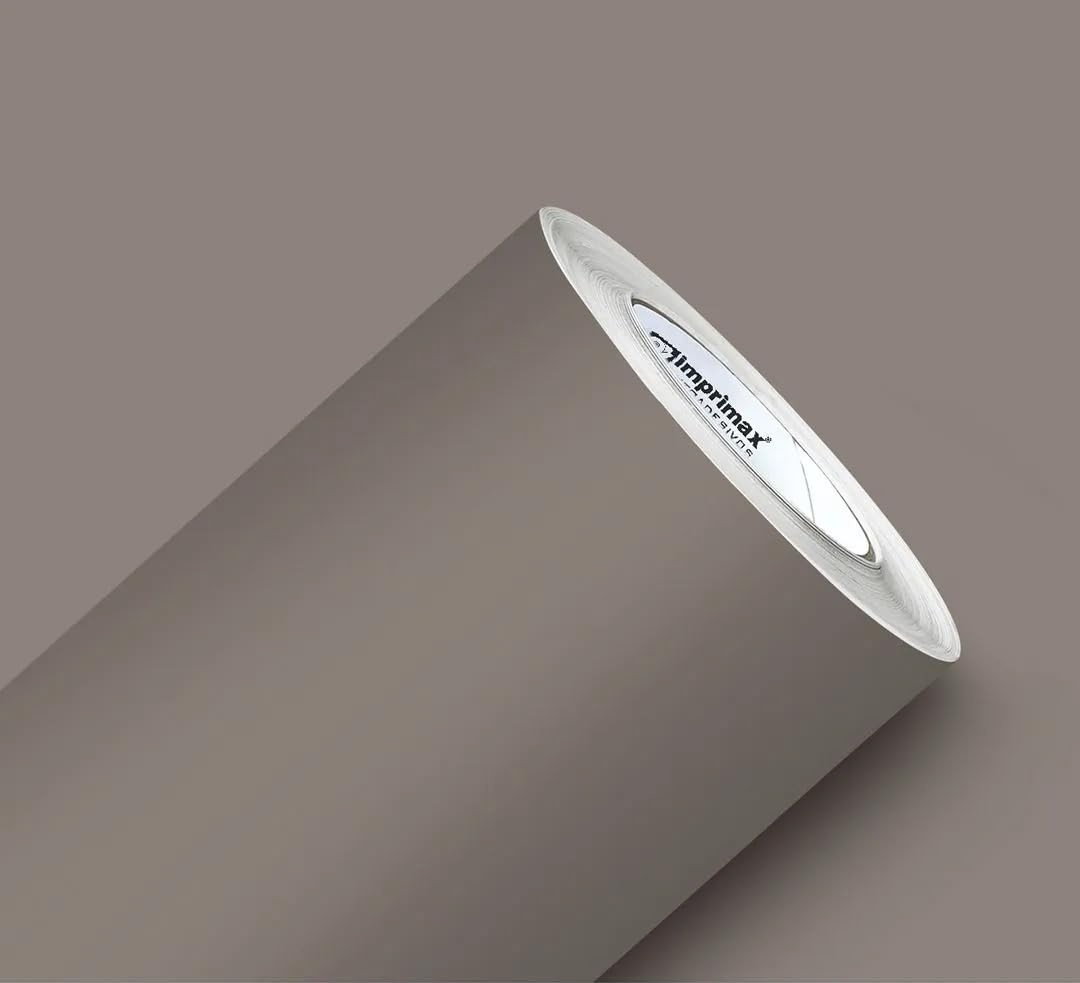 Impermax Adesivo Vinílico Decorativo Bege Taupe | 60cm x 10m | Transforme sua Casa com Estilo e Facilidade