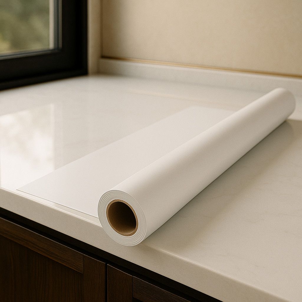 Adesivo de Vinil Branco Lavável e Impermeável
