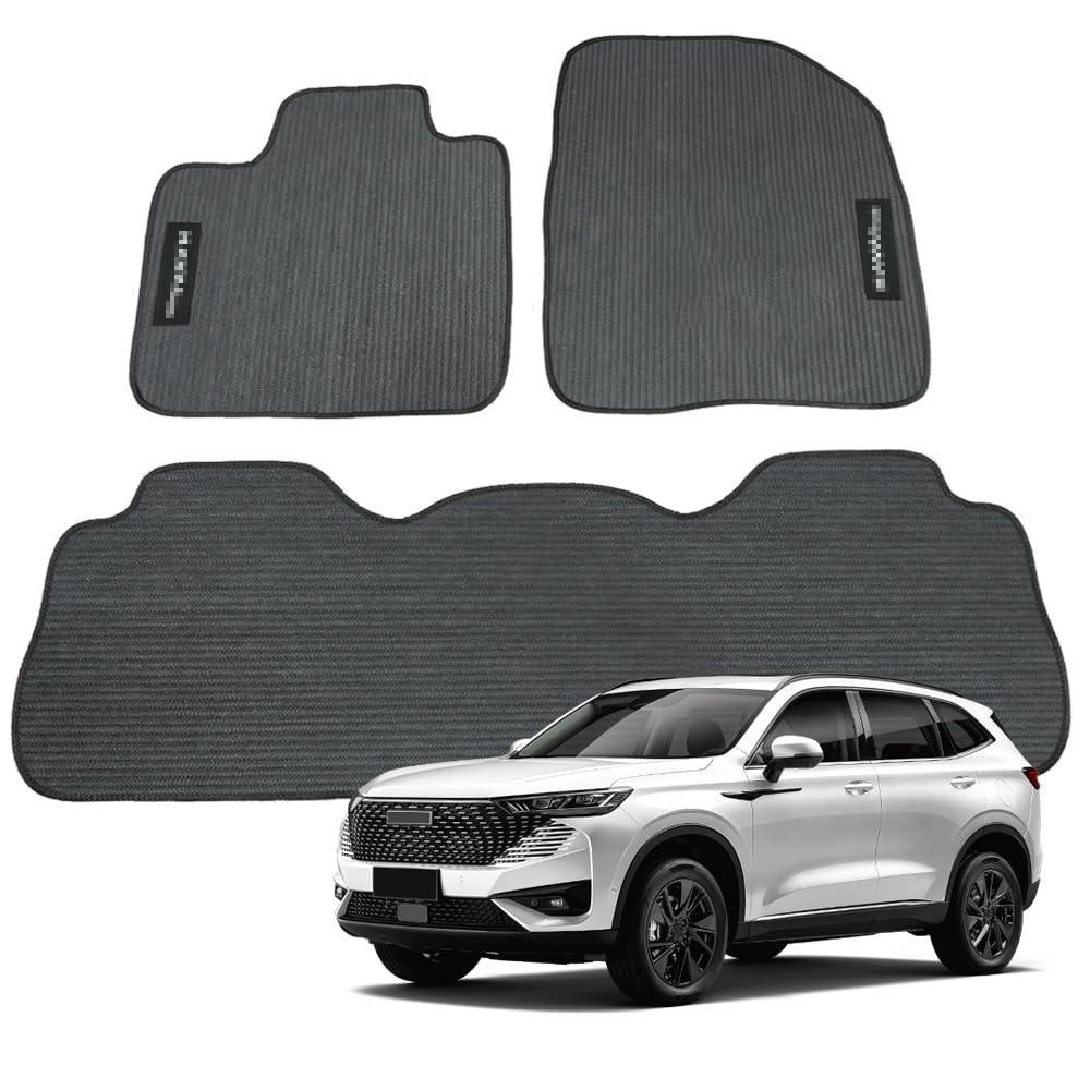 Tapete Borracha Haval H6 2023-2025 Jogo 3 Peças Impermeável Antiderrapante