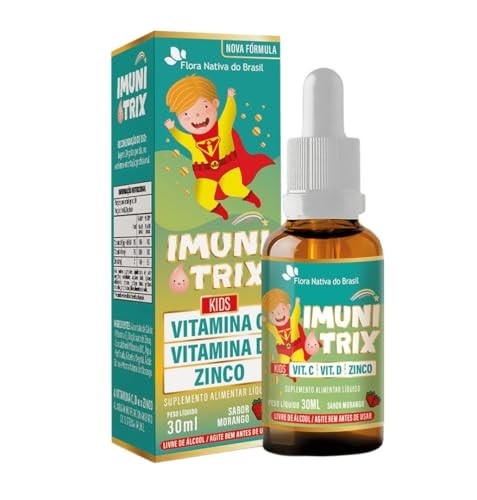 Imunitrix Kids (Vit. C +D+Zinco) 30ml Sabor Morango - Flora Nativa