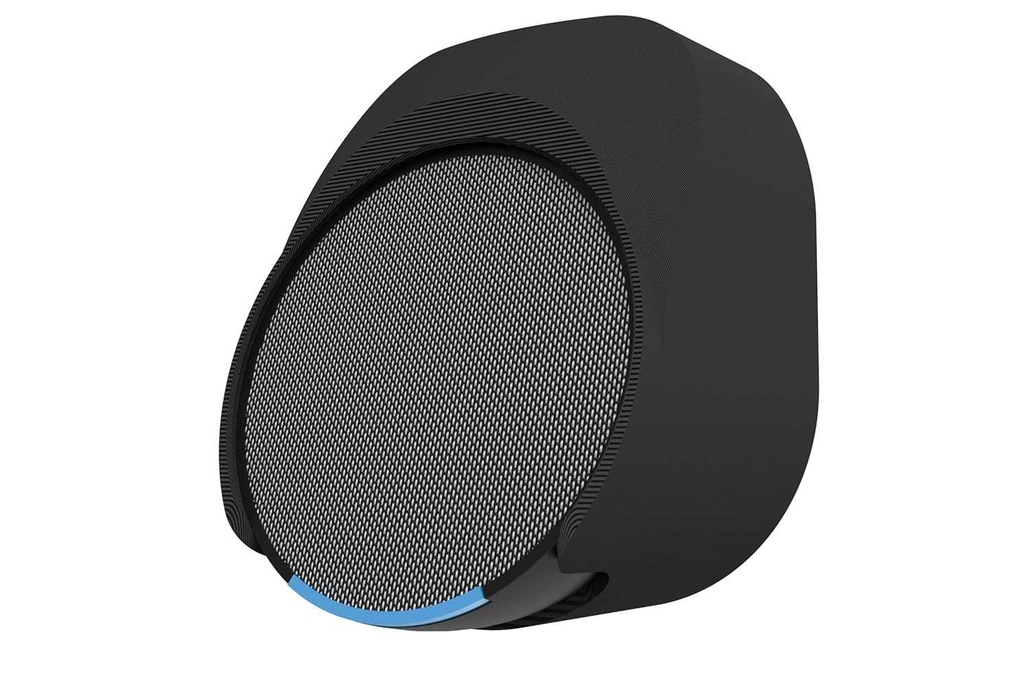 Suporte Splin All In One para Alexa Echo Pop: Design Compacto e Fonte Horizontal (Preto)