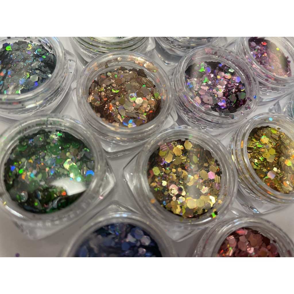 Glitter Encapsulado: Kit 12 Cores Para Unhas Incríveis ✨