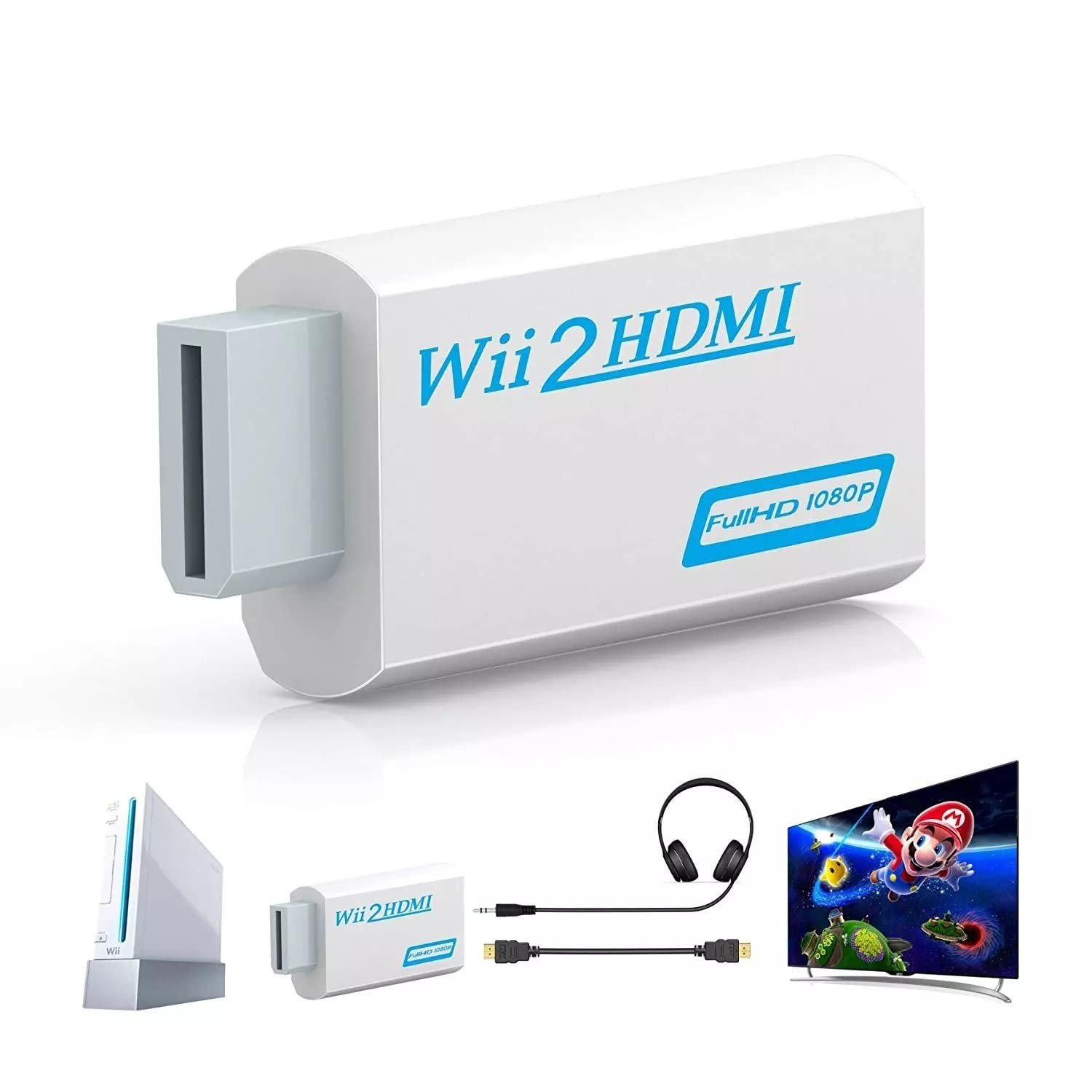 Adaptador Wii2HDMI Full HD: Reviva Seus Jogos com Imagem Incrível!