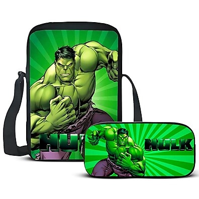 Kit Mochila Infantil Herói Verde: Volta às Aulas Incrível!