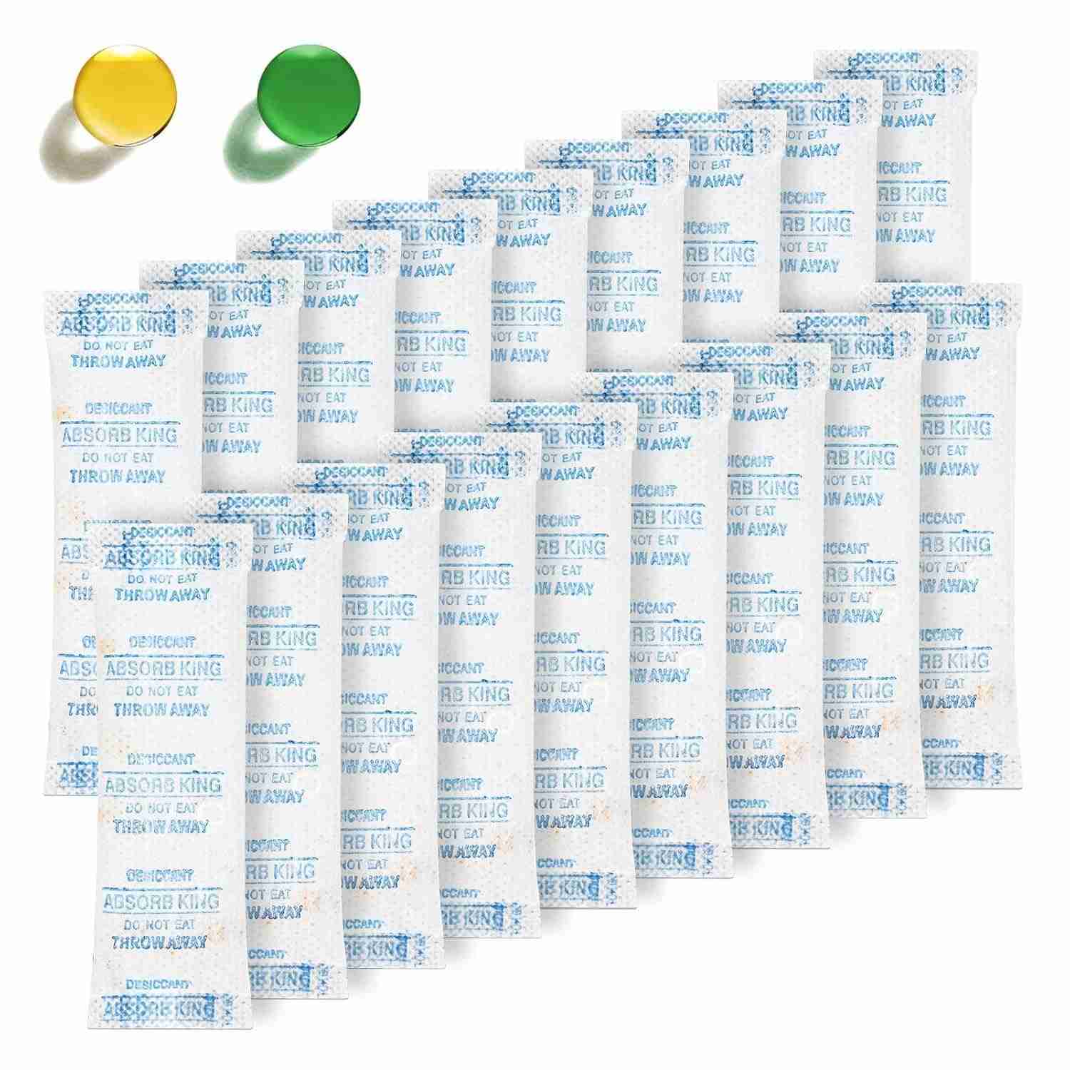 Gel de Sílica Premium com Indicador de Umidade – 150 Pacotes de 5g para Alimentos, Eletrônicos e Armazenamento Seguro