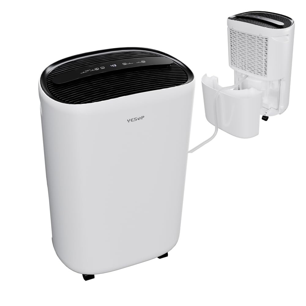 Desumidificador Industrial YESOP 20L/Dia - Compressor Profissional com Função de Purificação - 110V
