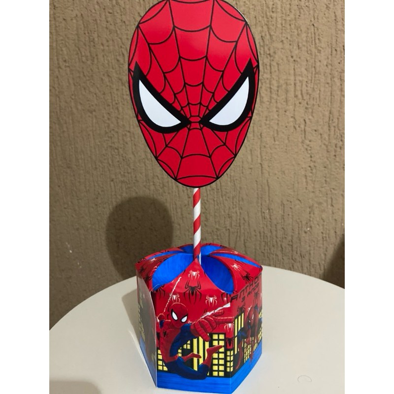 Centros de Mesa Homem Aranha Personalizados: 12 Peças para Festas Inesquecíveis!