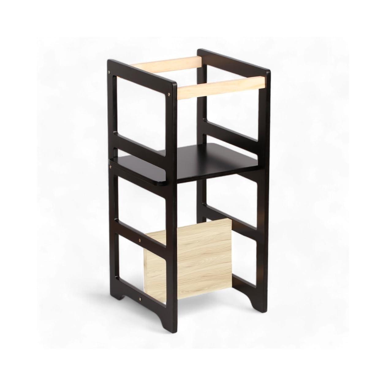 Decoratta Torre Aprendizagem Montessoriana 4x1 - Cadeirão + Mesinha Infantil em Madeira Maciça