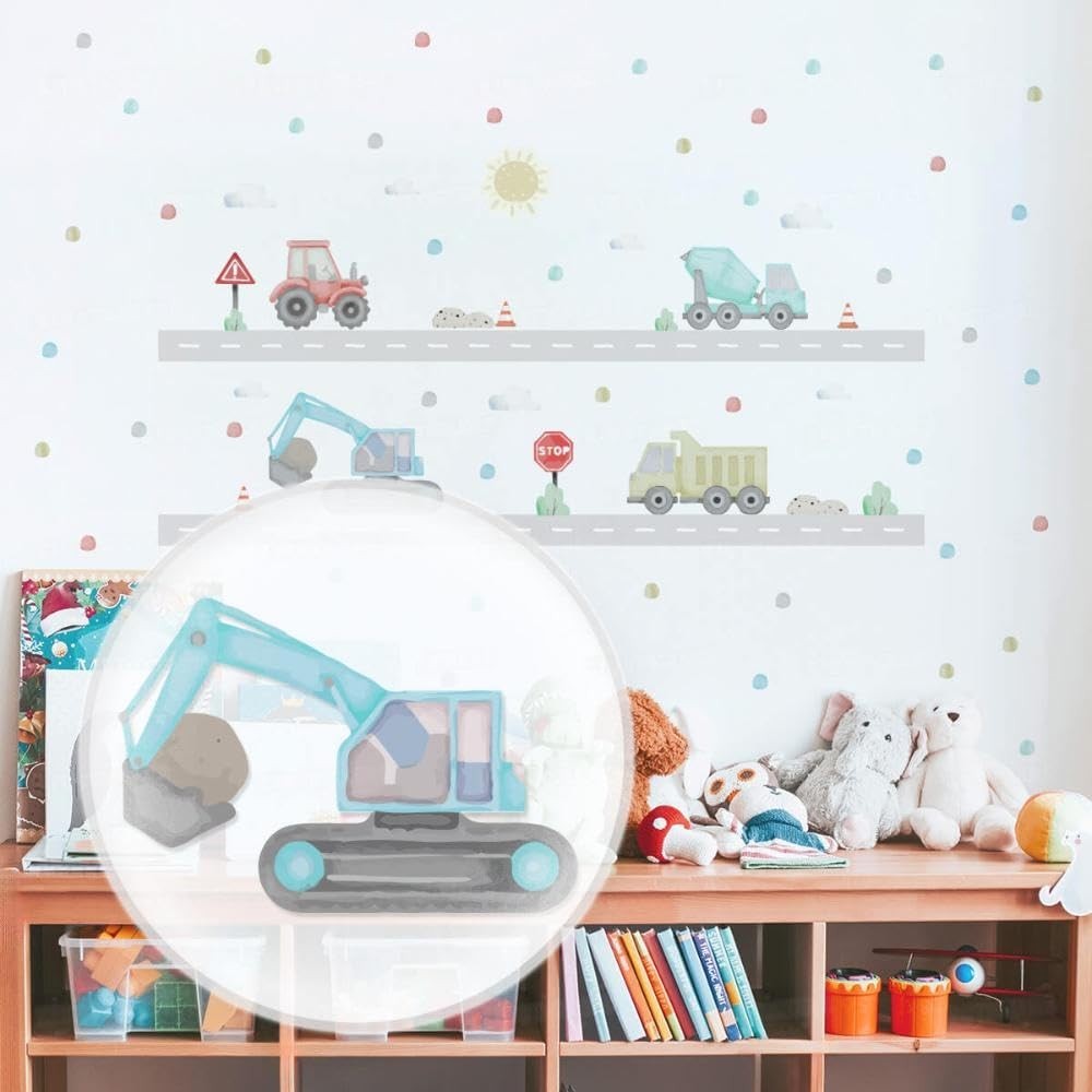 Adesivos Decorativos Infantil Laváveis - Seguros e Fáceis de Aplicar para Quarto de Bebê e Criança