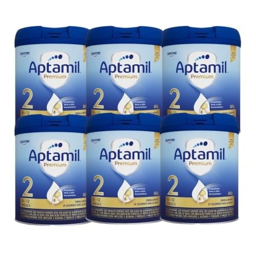 Fórmula Infantil Aptamil Premium 2 800g - Kit 6 latas