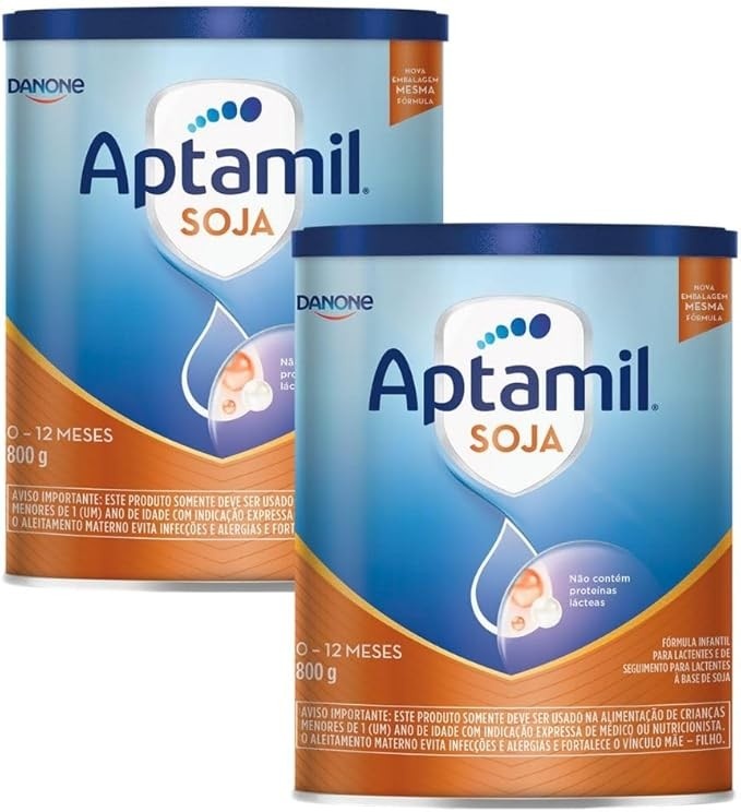 Fórmula Infantil Aptamil Soja 800g - Kit 2 latas