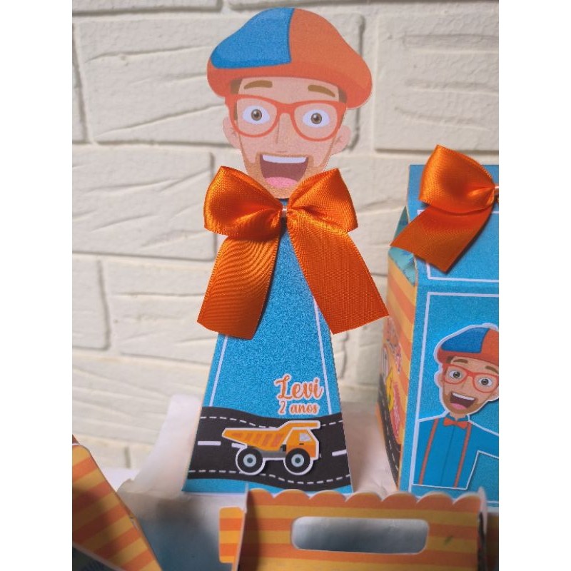 Kit Blippi Pegue e Monte para Festa Infantil