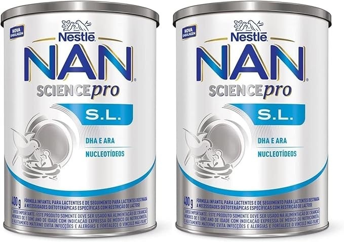 Leite Fórmula Infantil Nestl e Nan 400g S.l C/2un Kit