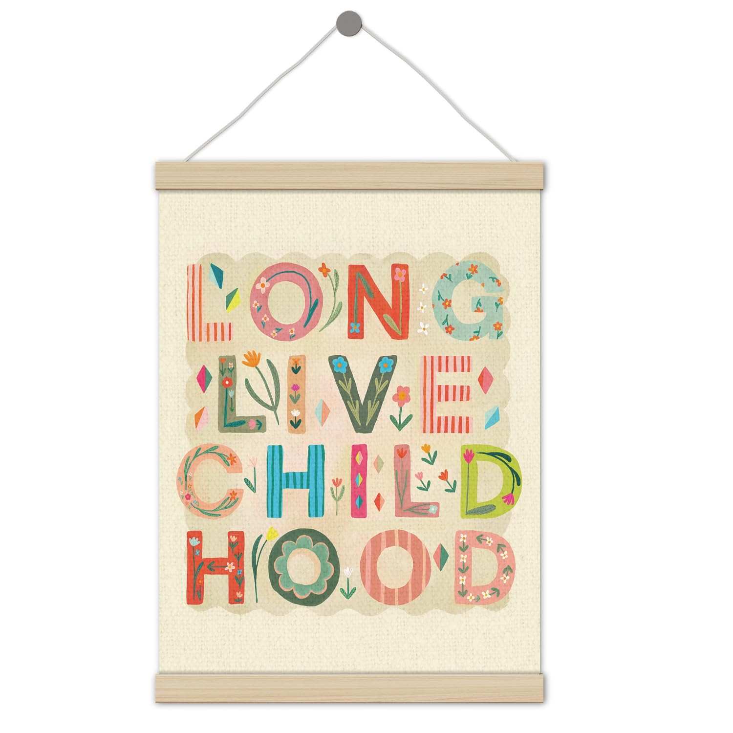 Quadro Infantil Decorativo Boho 30,5x40,6cm - Estilo Bohemian para Quarto de Meninos e Meninas