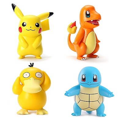 6 Pokémon Fofos em PVC para Presentes Infantis