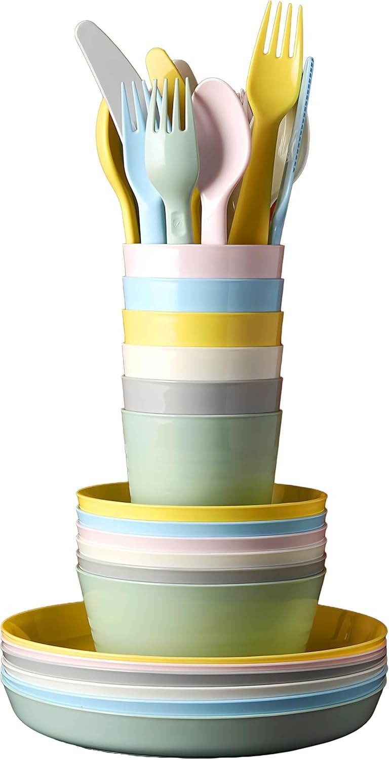 Conjunto Kalas da IKEA - Talheres Infantis Seguros e Coloridos para Refeições Divertidas