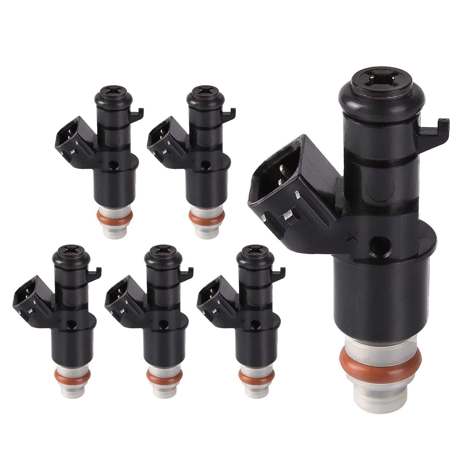 Kit 8 Injetores de Combustível para Acura MDX, TL, Honda Accord, Odyssey, Pilot, Ridgeline 3.0L/3.2L/3.5L - Substitui 16450-RCA-A01