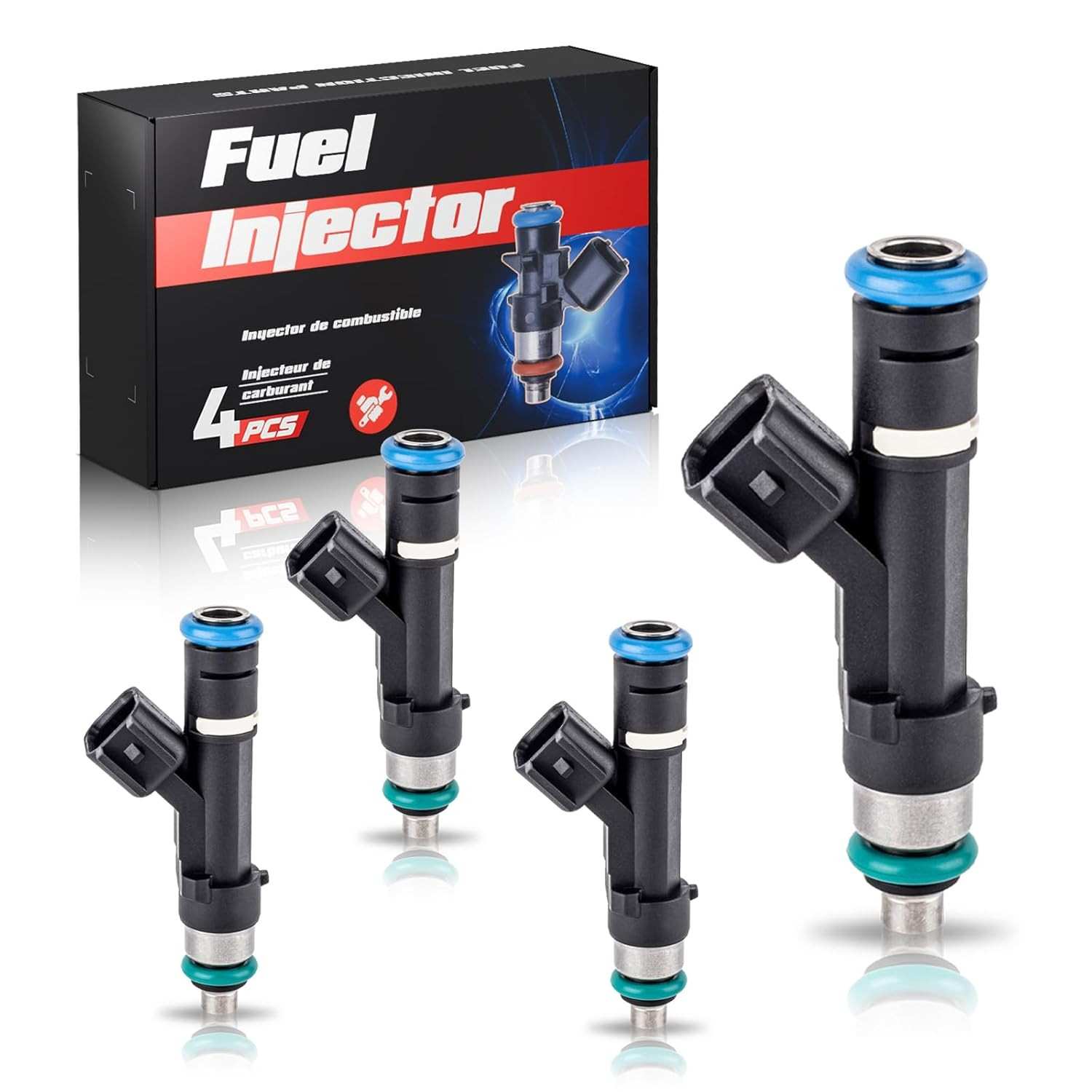 Injetores de Combustível ENA 4 Furos para Ford Escape, Fusion, Maverick, Lincoln Corsair, MKZ, Mazda Tribute, Mercury Mariner, Milan 2.5L (2010-2015)