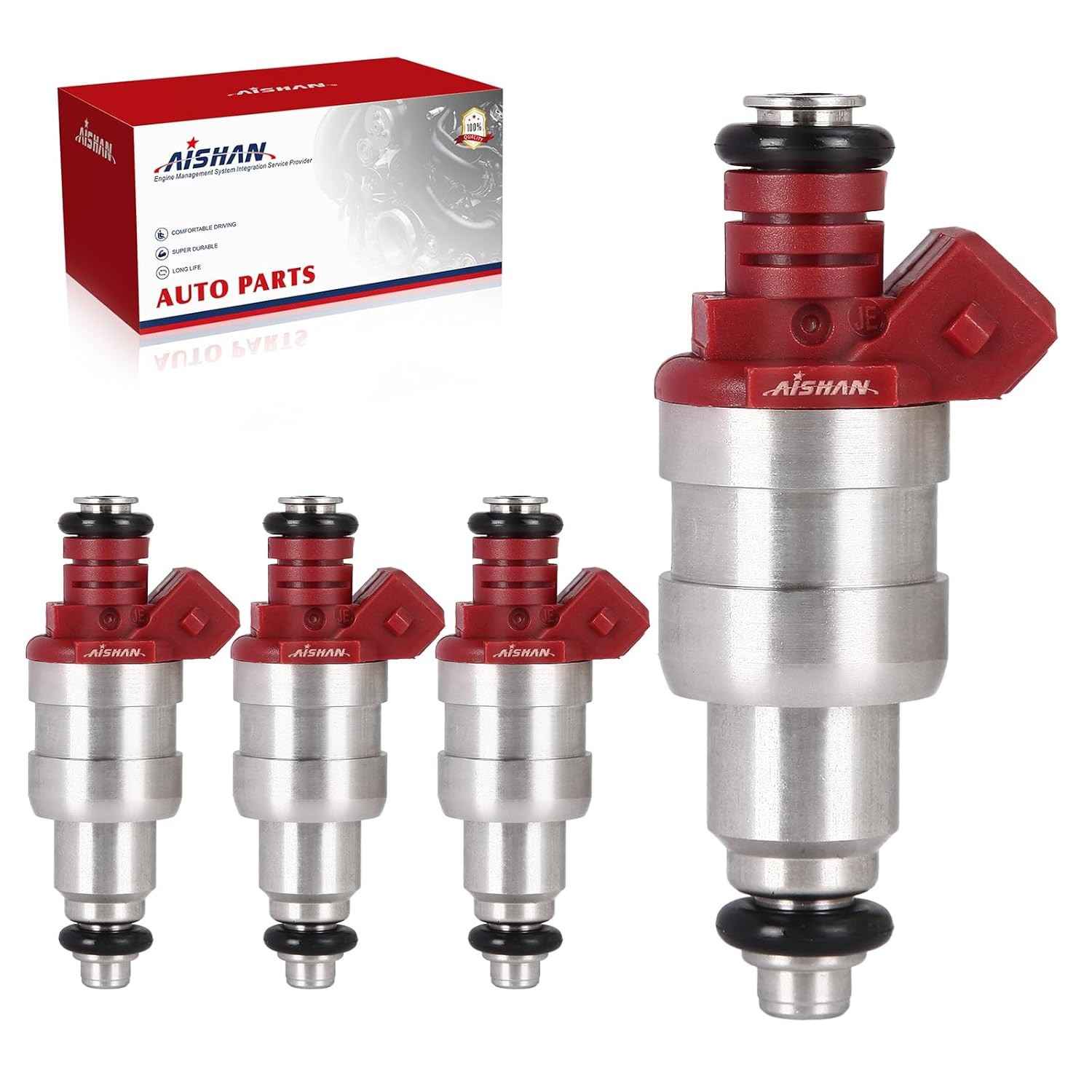 Kit 4 Injetores de Combustível 1 Furo para Jeep Cherokee, Wrangler e Comanche 2.5L (1991-1995) - Peça de Reposição OE 53013690AA