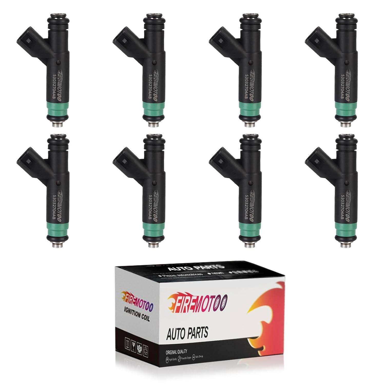 Kit 8 Injetores de Combustível 4.7L V8 para Chrysler Aspen, Dodge Dakota/Durango/Ram, Jeep Grand Cherokee/Commander